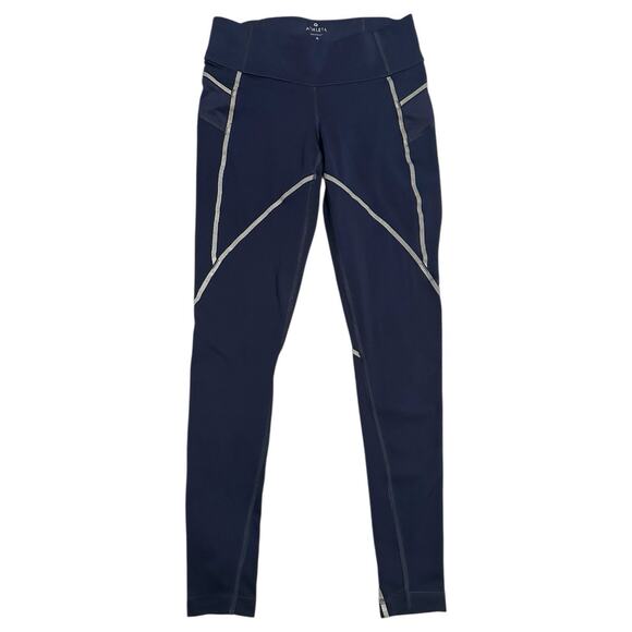 Athleta Reflective Stride Leggings Navy Blue Women's Size Small Athletic Running - Picture 1 of 10